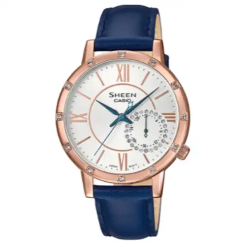 CASIO Women's SHEEN White Watch SHE-3046GLP-7C