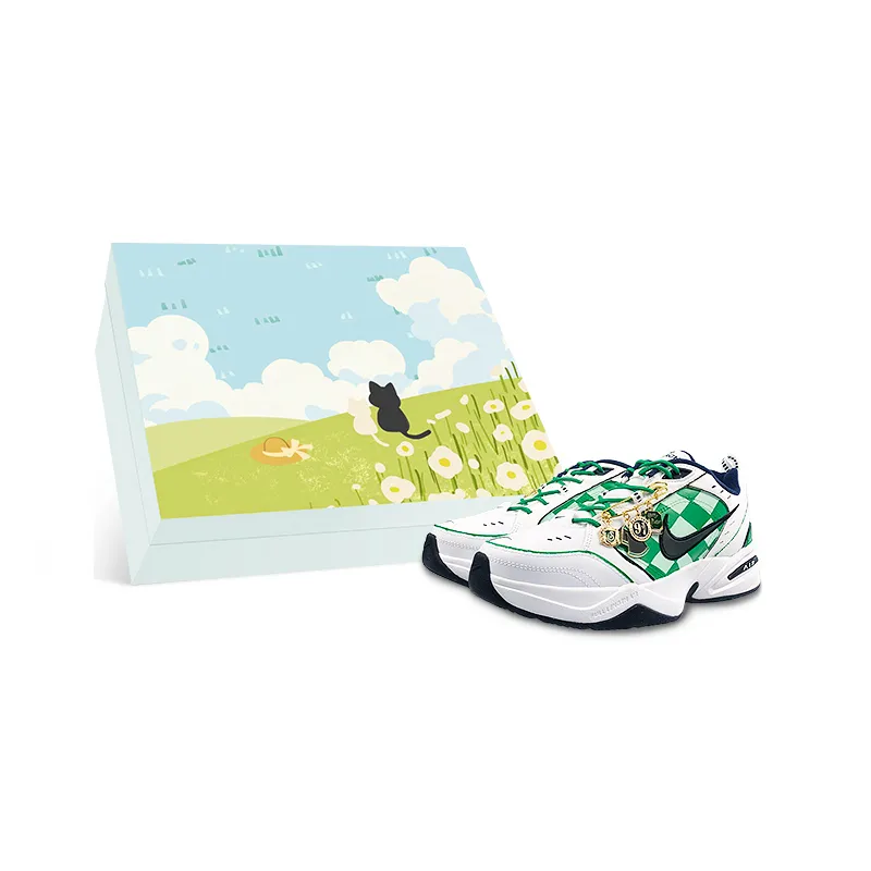 Nike Air Monarch 4 Abrasion Resistant Low top Chunky Sneakers Unisex White