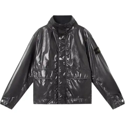 STONE ISLAND Logo Patch Long Sleeved Jacket