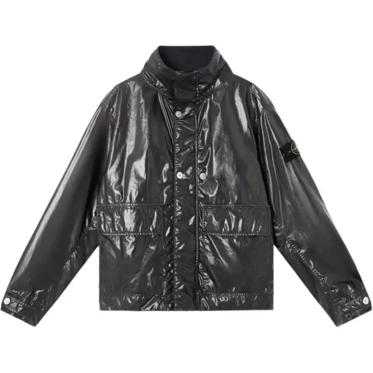 STONE ISLAND Logo Patch Long Sleeved Jacket