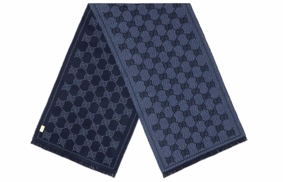 Шарф Gucci Жаккардовый (синий)