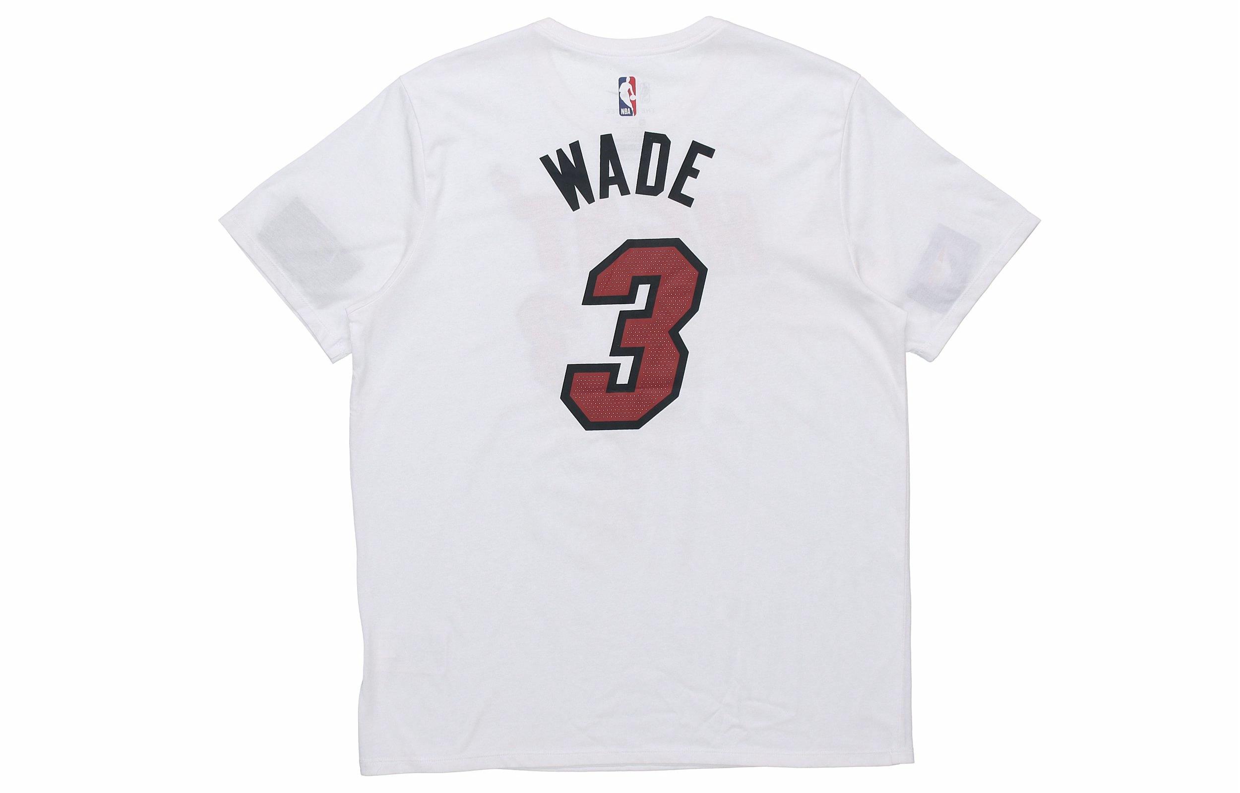 Мужская футболка Nike NBA Wade T (белая) — фото 2