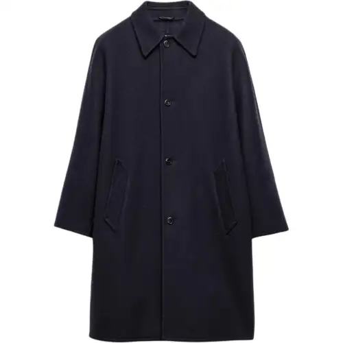 PRADA Coats Men's Blue Lapel Moderate