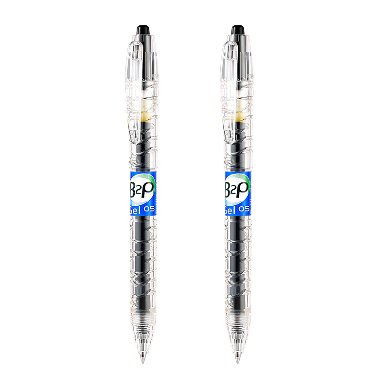 Baile PILOT B2P transparent plastic bottle gel pen mineral water bottle pen 0.5 black quick-drying large capacity gel pen