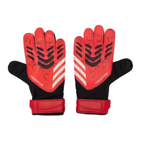 Adidas Original Design Recycled Polyester, Rubber, Cotton Sports Gloves Unisex Red