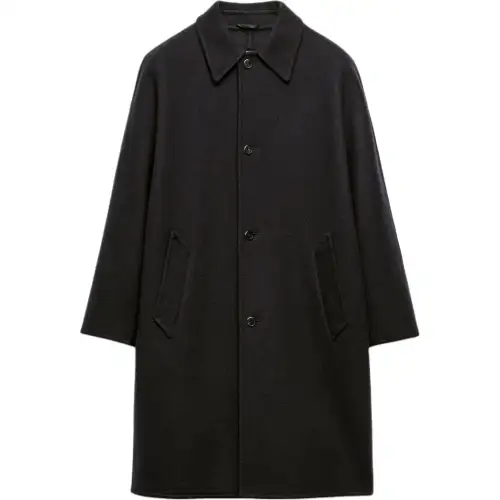 PRADA Coats Men's Black Lapel Moderate