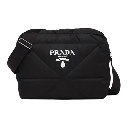 PRADA Fabric Crossbody Bag Regular Men's Black