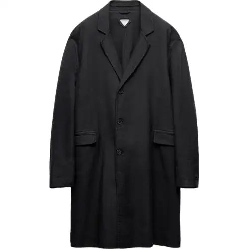 PRADA Single breasted Cotton Coat