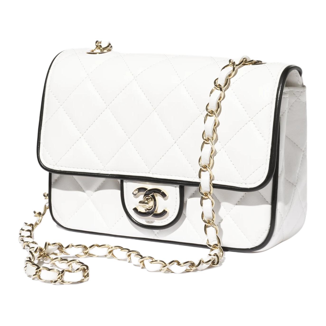 Сумка Chanel 25P (бело-черный) — фото 2