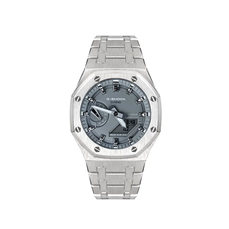 CASIO Unisex Liquid Crystal/Analog Dual Display Series 48.5mm Gray Watch