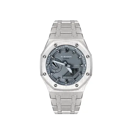 CASIO Unisex Liquid Crystal/Analog Dual Display Series 48.5mm Gray Watch