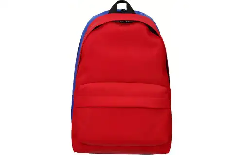 Balenciaga Classic Nylon Fabric Backpack Women's Red/Blue