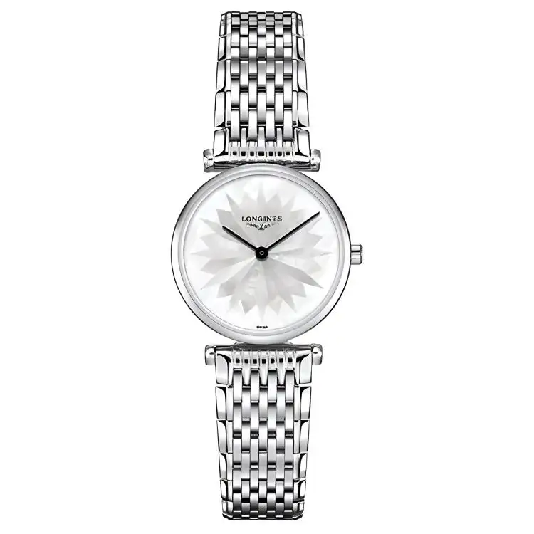LONGINES Jialan Collection Quartz Movement Women's Watch 24mm Silver Dial Stainless Steel Case