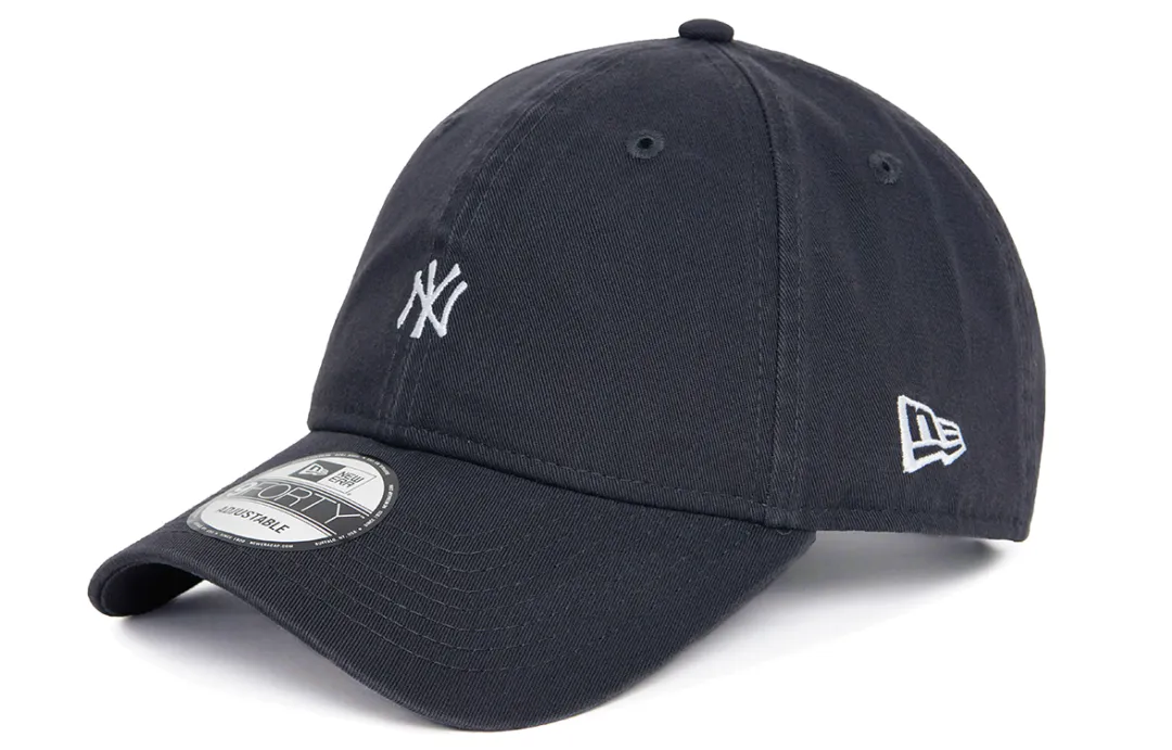 New Era Cotton Baseball Caps Unisex Dark Gray/White