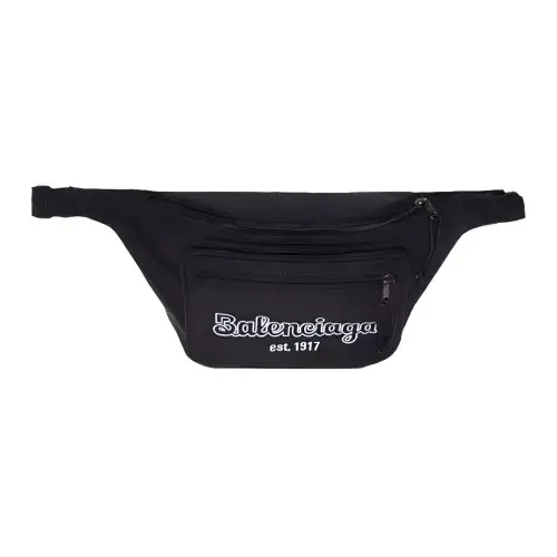 Balenciaga Nylon Fanny Pack Unisex Black
