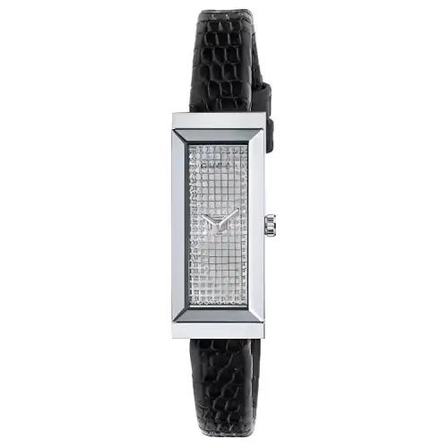 GUCCI 30m Waterproof Wrist Watches Quartz Movement Leather Strap 34mm Silver Dial Women's Watch 30m Water Resistant