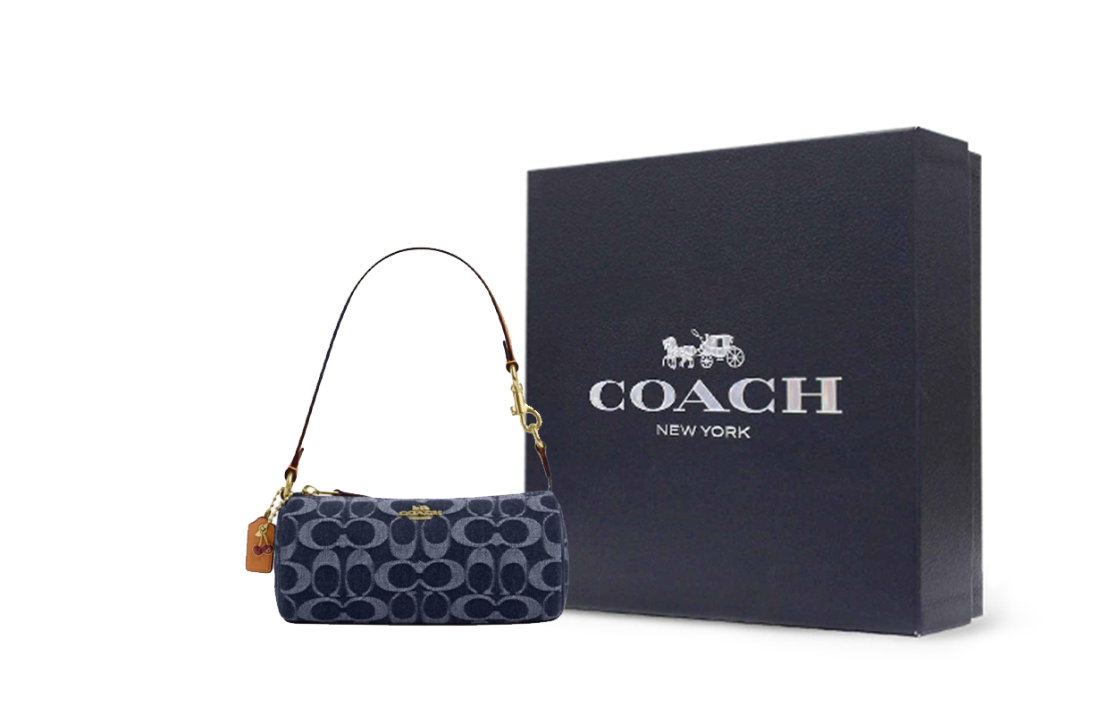 Женская сумка COACH Nolita 20 (синяя)
