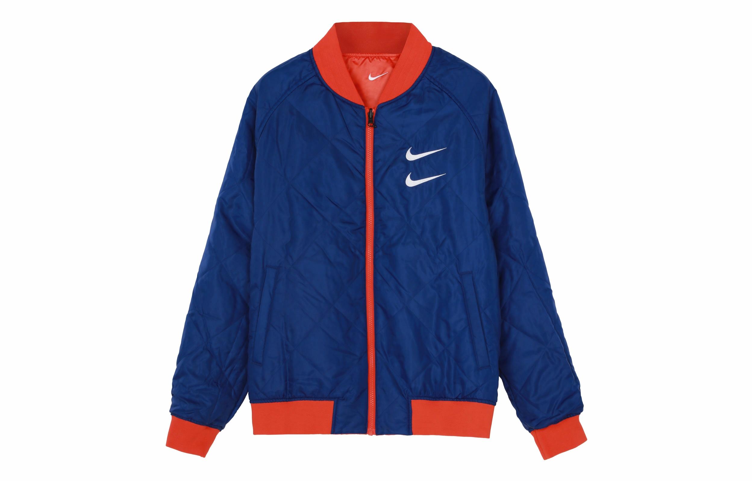 Мужская куртка Nike Swoosh Bmber (оранжевая) — фото 3