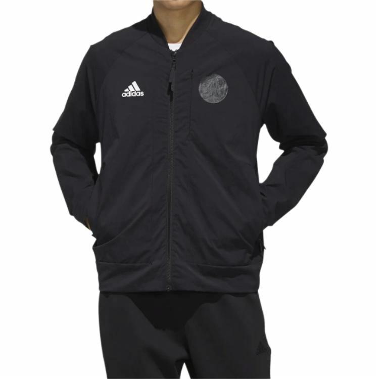Мужская куртка adidas V Bomber M (черная) — фото 3
