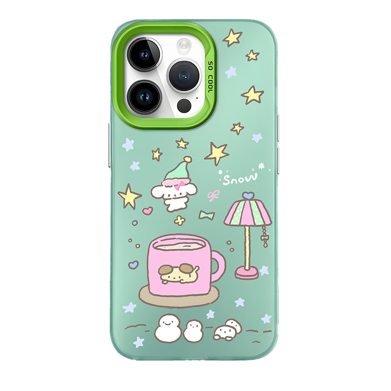 Apple, silicone creative cute cartoon compatible protective case, universal phone case, material, iphone, 15/14/13/12/