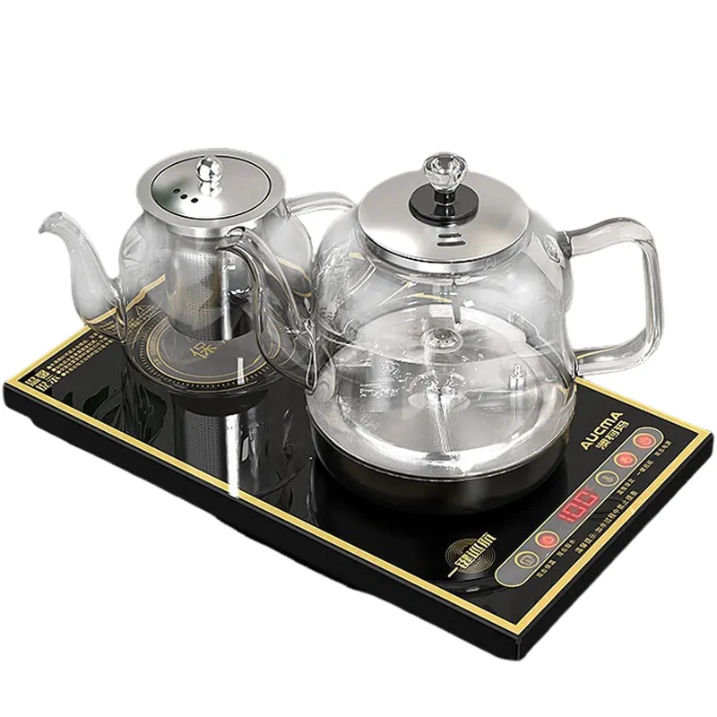 Aucma electric kettle 800ml electric kettle automatic rotating water filling constant temperature 316 stainless steel tea table integrated ADK-1350J82 (A)