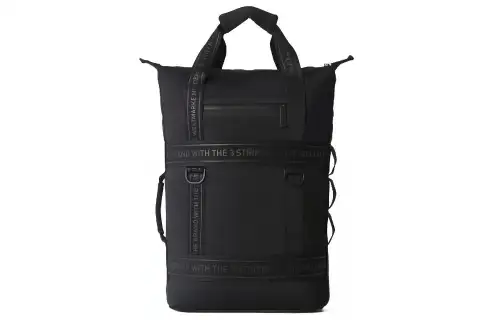 Adidas Originals Neoprene Fabric Backpack Handbag Regular Unisex Pure Black