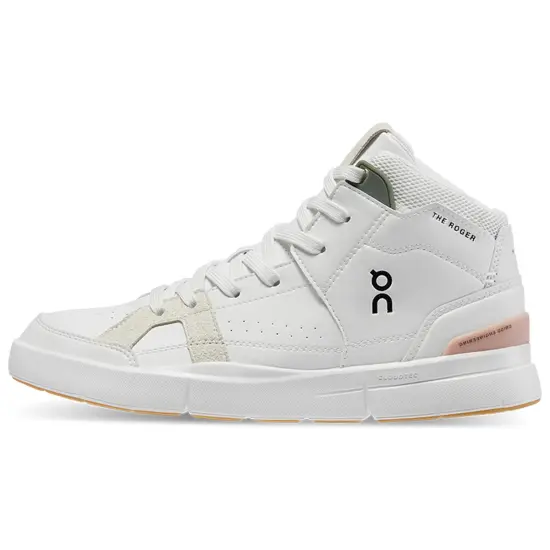 FEIDELEI x On The Roger Clubhouse Mid Non slip Lightweight Mid Top Skateboard Shoes Women's White Rose Pink