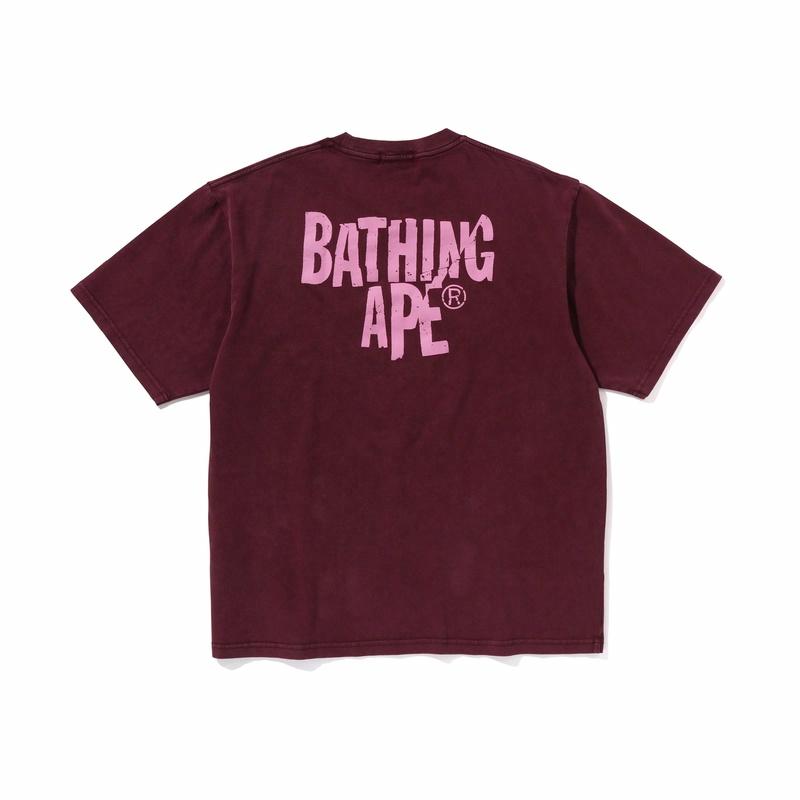 Мужская футболка A BATHING APE A BATHING APE SS25 T (серая) — фото 4