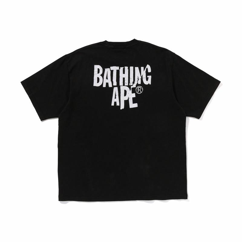 Мужская футболка A BATHING APE A BATHING APE SS25 T (серая) — фото 2