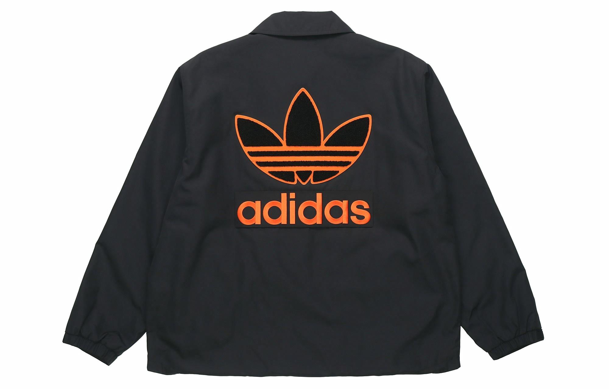 Мужская куртка adidas originals Трехлистник (черная) — фото 2