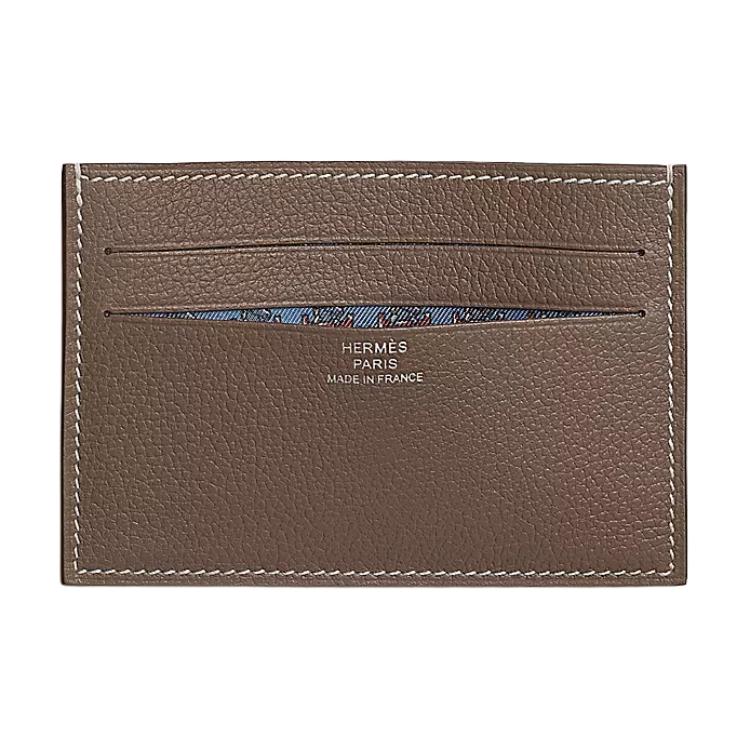 Мужской картхолдер Hermes Citizen Twill 11 Evercolor (коричневый)