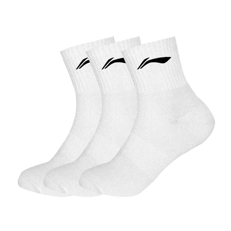 Li Ning Crew Socks Unisex 3 Pack