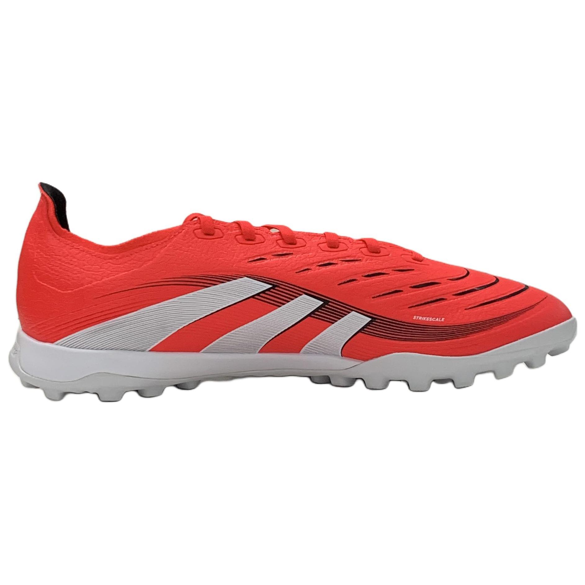 Adidas PREDATOR ELITE Slip Resistant Abrasion Resistant Soccer Shoes Unisex Red