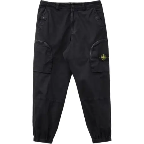 STONE ISLAND SS25 Knitted Sweatpants Men's Black