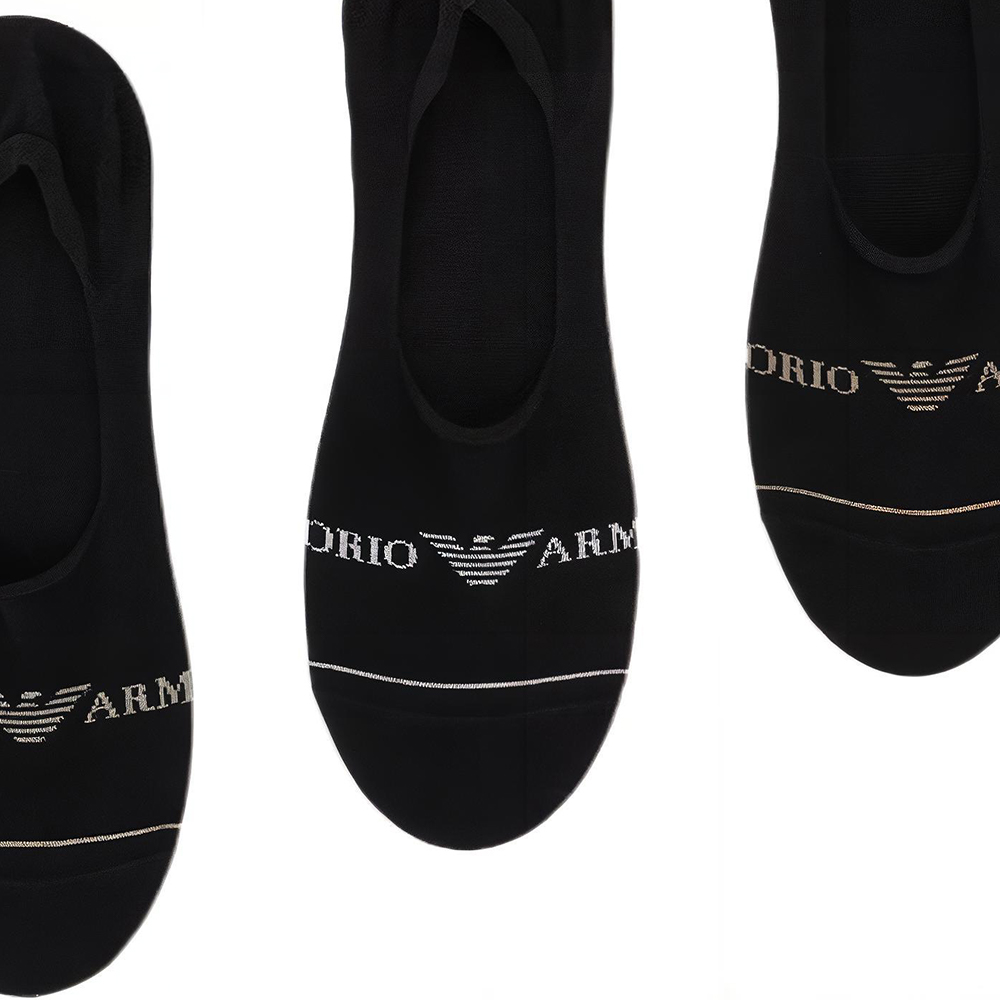 EMPORIO ARMANI Logo Intarsia Pack Of Three Socks