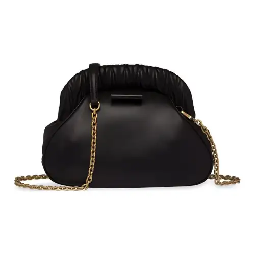 MIU MIU Leather Handbag Women's Black