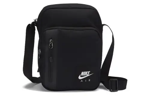 Nike Polyester Shoulder Bag, Crossbody Bag Small Unisex Black