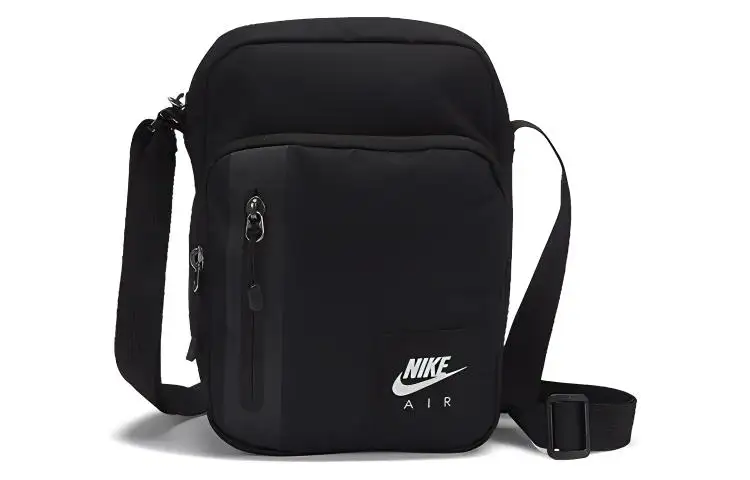 Nike Polyester Shoulder Bag, Crossbody Bag Small Unisex Black