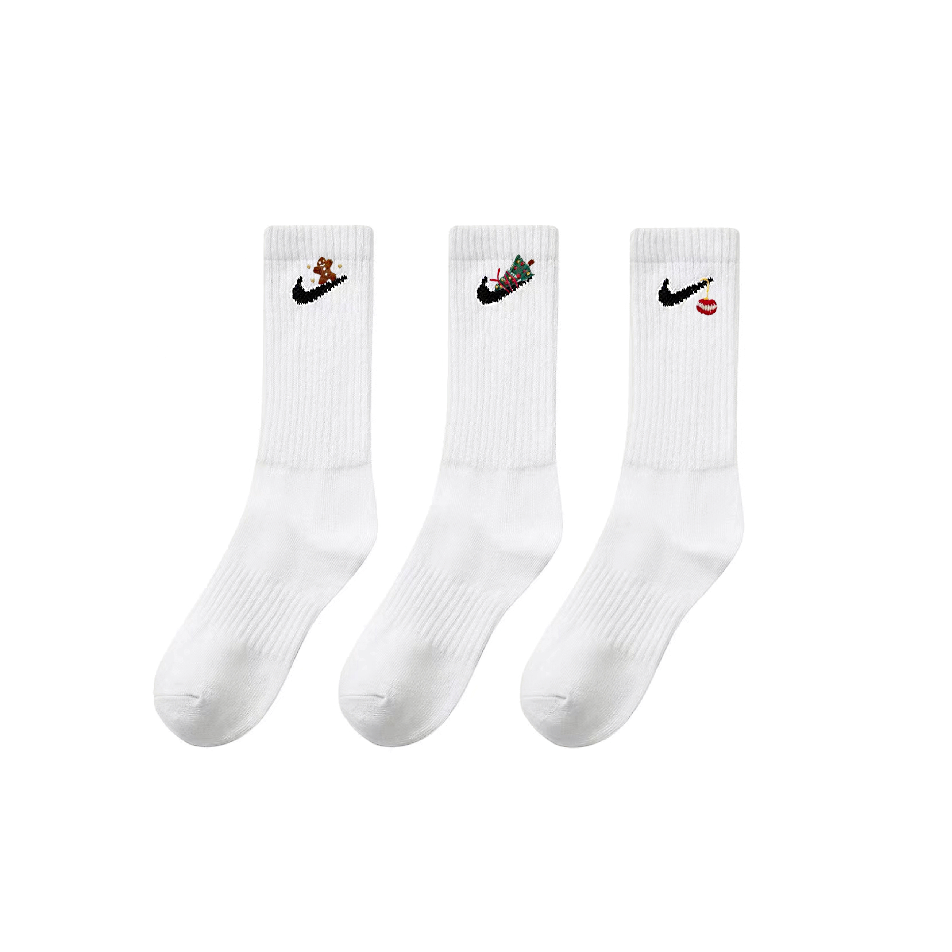 Nike Crew Socks Unisex 3 Pack White