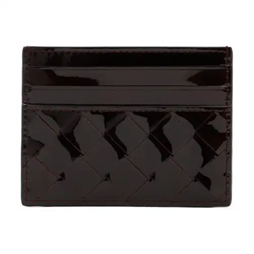 Bottega Veneta Leather Card Holder Women's Brown