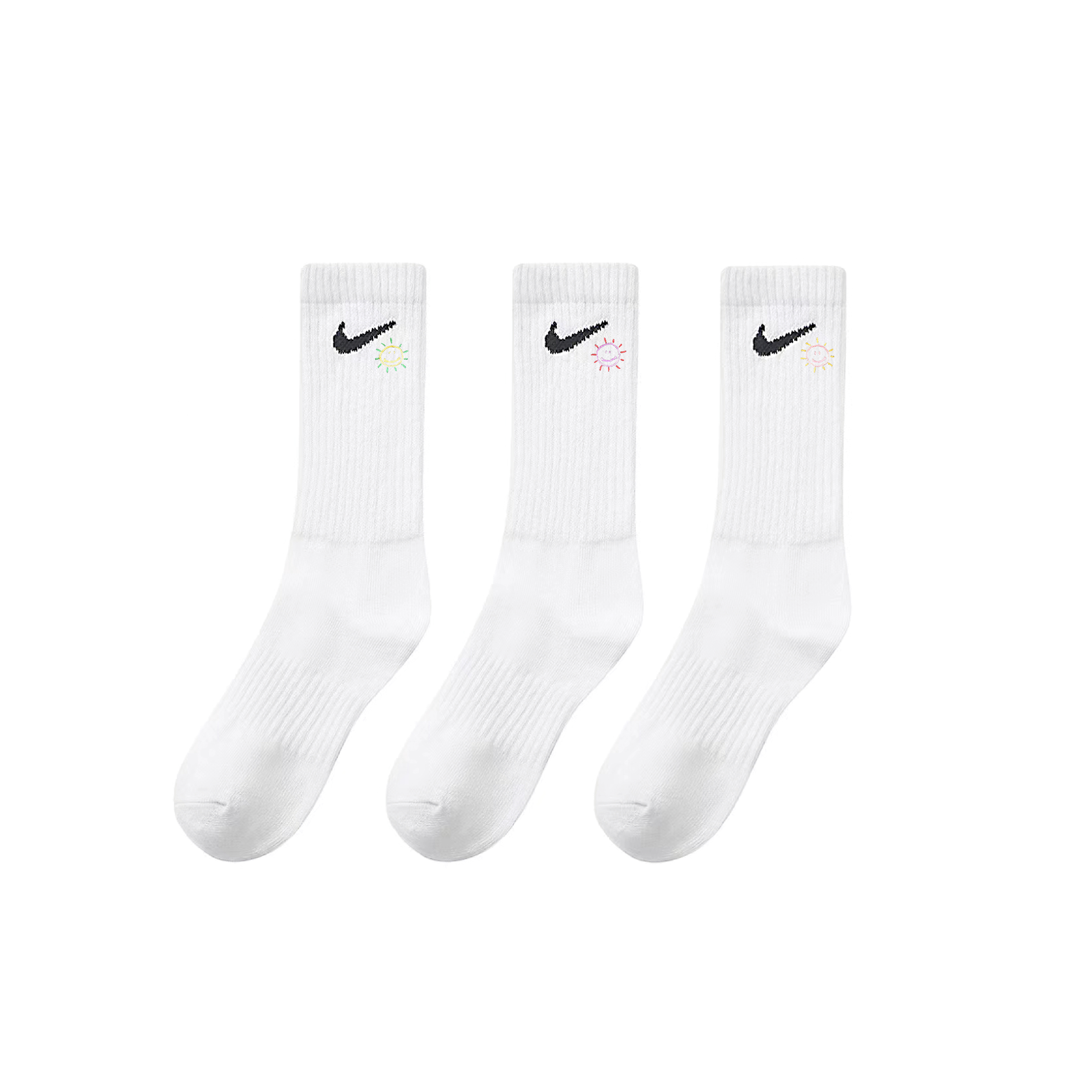 Nike Crew Socks Unisex 3 Pack White