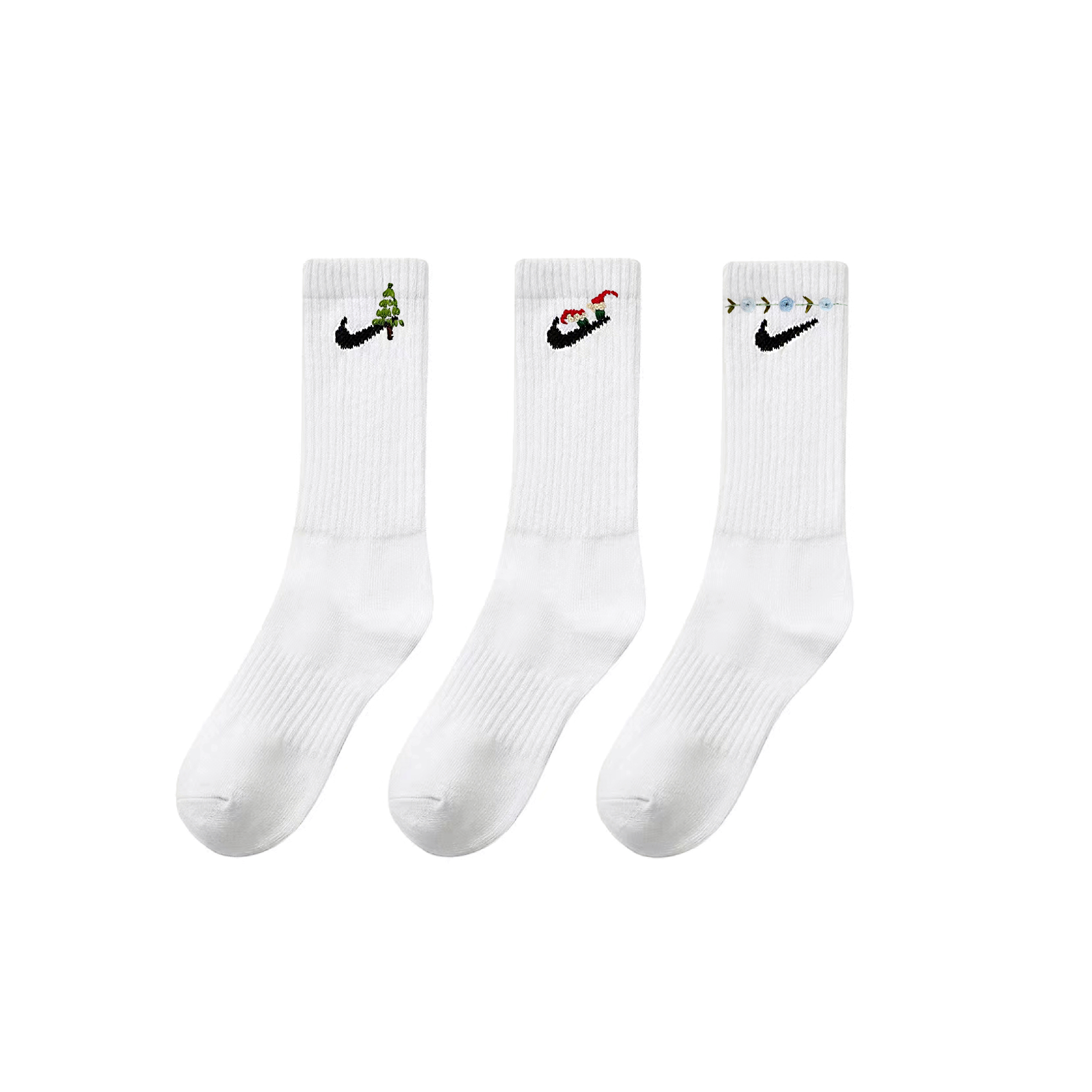 Nike Crew Socks Unisex 3 Pack White