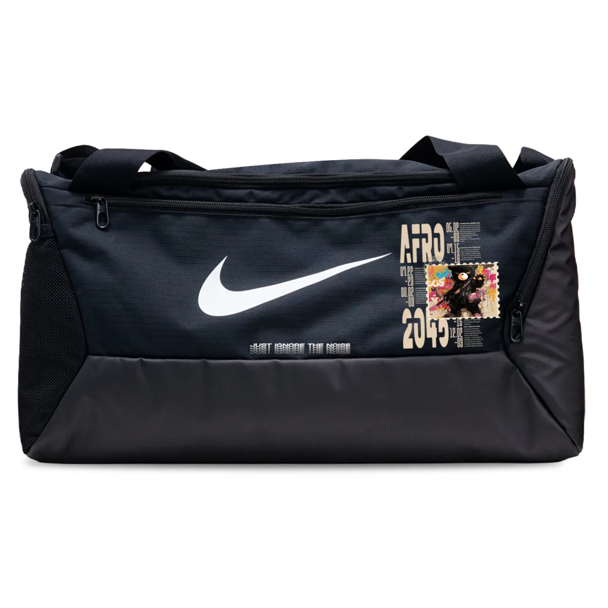 Nike Fabric Basketball Bag Gym Bag Camping Bag Travel Bag Unisex Black