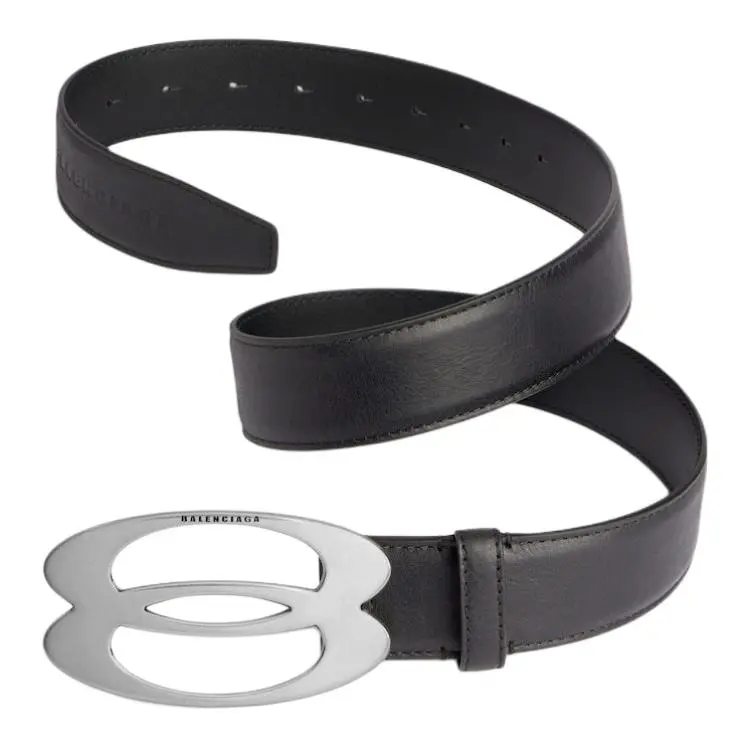 Balenciaga Unity Logo Plaque Belt