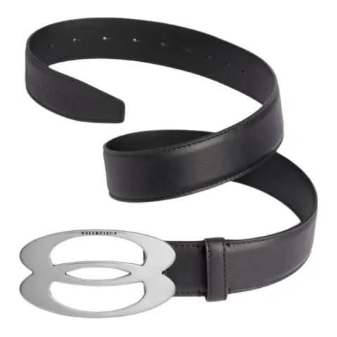 Balenciaga Unity Logo Plaque Belt