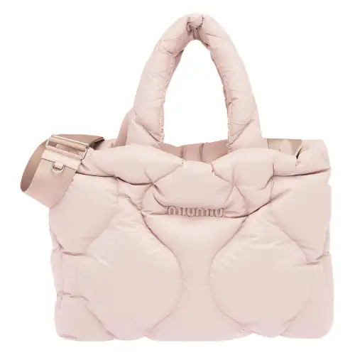 MIU MIU Nylon Tote Bag, Shopping Bag, Shoulder Bag, Crossbody Bag, Handbag Women's Pink