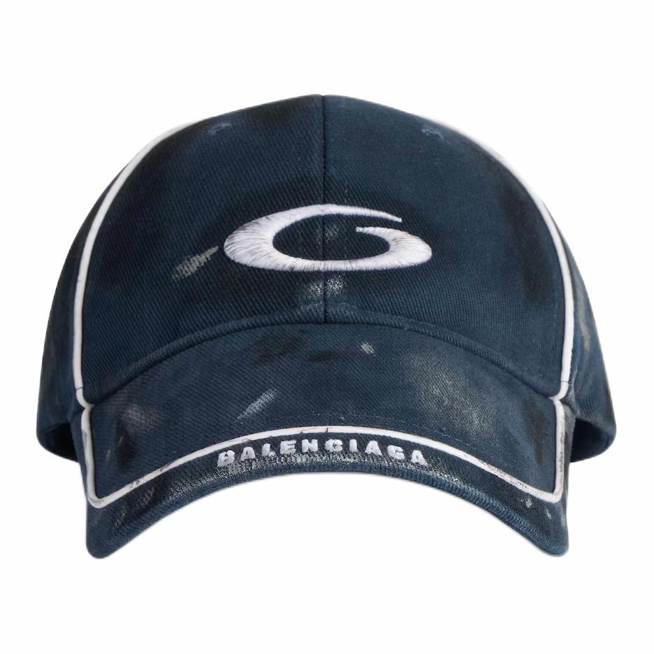 Мужская кепка Balenciaga Cap (синяя)