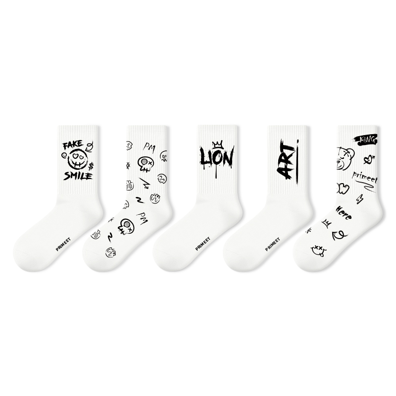 Primeet Crew Socks Unisex 5 Pack
