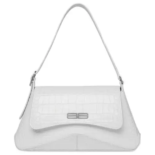 Balenciaga Sheepskin Crossbody Bag, Shoulder Bag, Handbag Medium Women's White