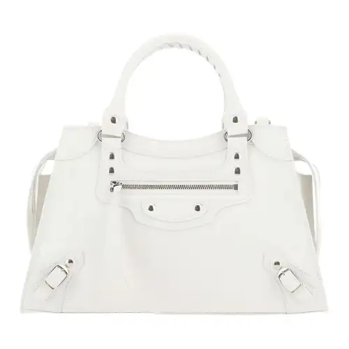 Balenciaga Leather Handbag Women's White